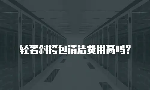 轻奢斜挎包清洁费用高吗？
