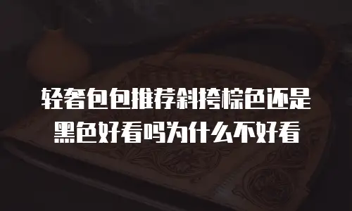 轻奢包包推荐斜挎棕色还是黑色好看吗为什么不好看