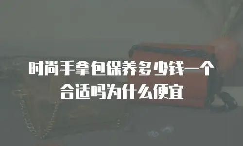 时尚手拿包保养多少钱一个合适吗为什么便宜