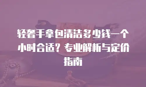 轻奢手拿包清洁多少钱一个小时合适？专业解析与定价指南