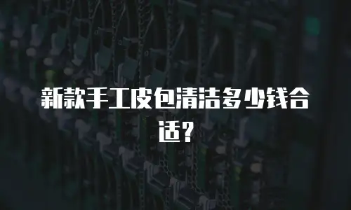 新款手工皮包清洁多少钱合适？