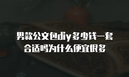 男款公文包diy多少钱一套合适吗为什么便宜很多