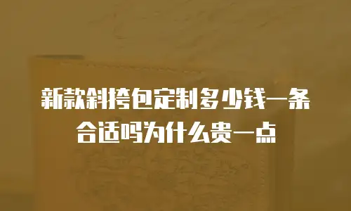 新款斜挎包定制多少钱一条合适吗为什么贵一点