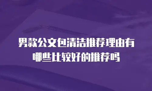 男款公文包清洁推荐理由有哪些比较好的推荐吗