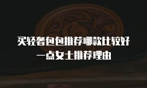 买轻奢包包推荐哪款比较好一点女士推荐理由