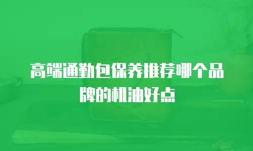 高端通勤包保养推荐哪个品牌的机油好点