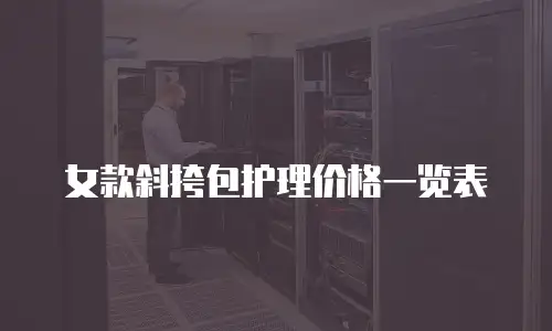 女款斜挎包护理价格一览表
