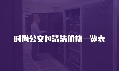 时尚公文包清洁价格一览表