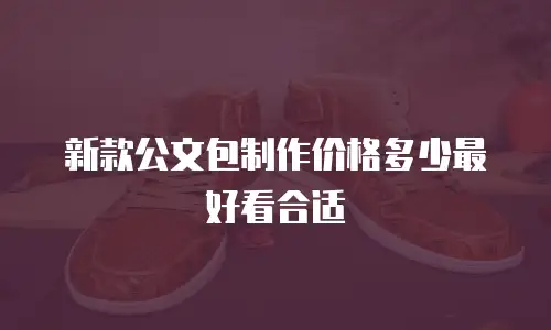 新款公文包制作价格多少最好看合适