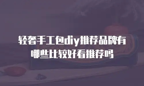 轻奢手工包diy推荐品牌有哪些比较好看推荐吗