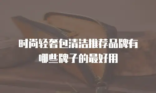 时尚轻奢包清洁推荐品牌有哪些牌子的最好用