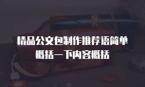 精品公文包制作推荐语简单概括一下内容概括