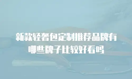 新款轻奢包定制推荐品牌有哪些牌子比较好看吗