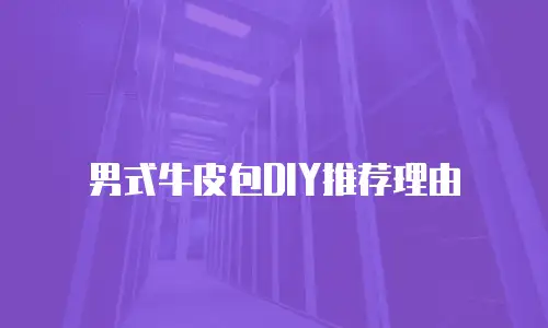男式牛皮包DIY推荐理由