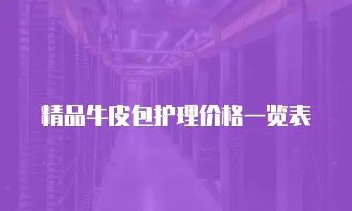 精品牛皮包护理价格一览表