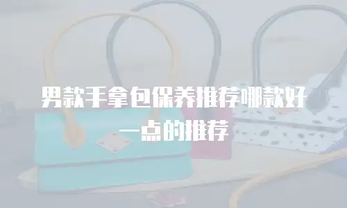 男款手拿包保养推荐哪款好一点的推荐