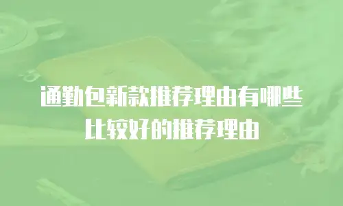 通勤包新款推荐理由有哪些比较好的推荐理由