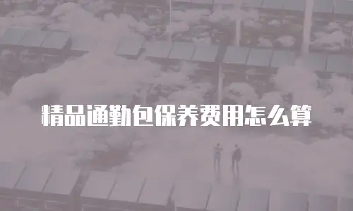 精品通勤包保养费用怎么算