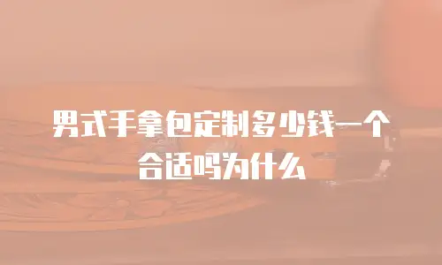 男式手拿包定制多少钱一个合适吗为什么