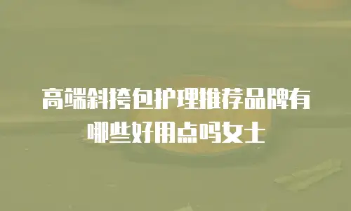 高端斜挎包护理推荐品牌有哪些好用点吗女士