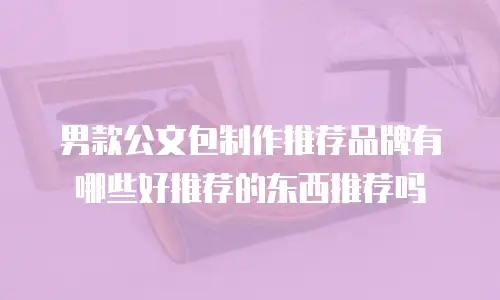 男款公文包制作推荐品牌有哪些好推荐的东西推荐吗
