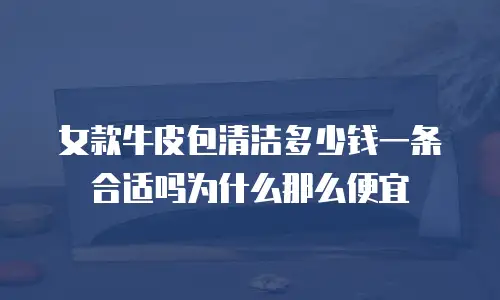 女款牛皮包清洁多少钱一条合适吗为什么那么便宜