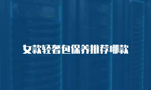女款轻奢包保养推荐哪款