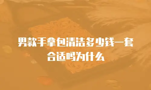 男款手拿包清洁多少钱一套合适吗为什么