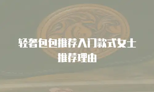 轻奢包包推荐入门款式女士推荐理由