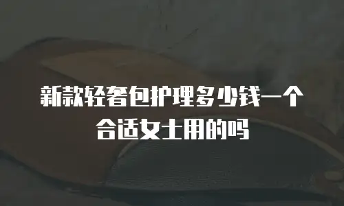 新款轻奢包护理多少钱一个合适女士用的吗