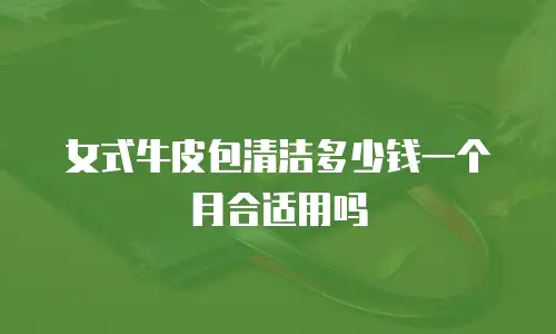 女式牛皮包清洁多少钱一个月合适用吗