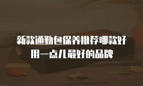 新款通勤包保养推荐哪款好用一点儿最好的品牌