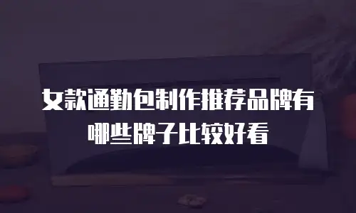 女款通勤包制作推荐品牌有哪些牌子比较好看