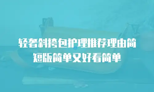 轻奢斜挎包护理推荐理由简短版简单又好看简单