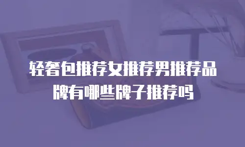 轻奢包推荐女推荐男推荐品牌有哪些牌子推荐吗