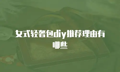 女式轻奢包diy推荐理由有哪些