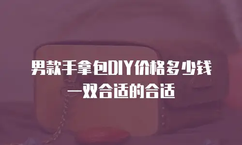 男款手拿包DIY价格多少钱一双合适的合适  