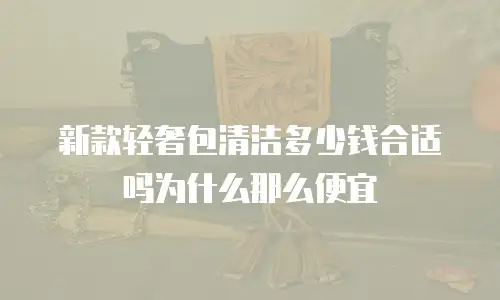 新款轻奢包清洁多少钱合适吗为什么那么便宜