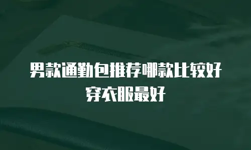 男款通勤包推荐哪款比较好穿衣服最好