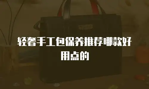 轻奢手工包保养推荐哪款好用点的