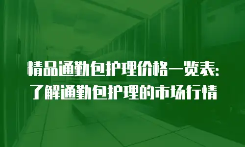 精品通勤包护理价格一览表：了解通勤包护理的市场行情