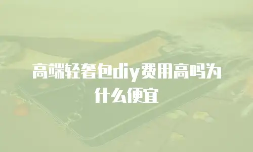 高端轻奢包diy费用高吗为什么便宜