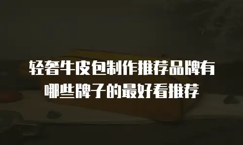 轻奢牛皮包制作推荐品牌有哪些牌子的最好看推荐