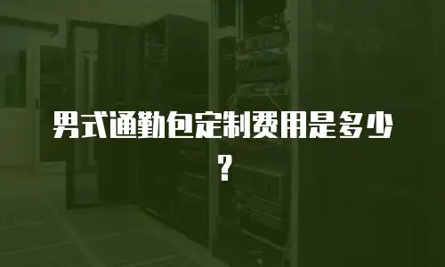 男式通勤包定制费用是多少？