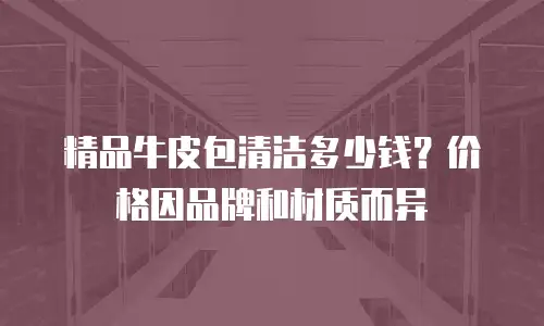 精品牛皮包清洁多少钱？价格因品牌和材质而异
