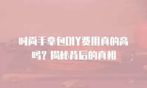 时尚手拿包DIY费用真的高吗？揭秘背后的真相