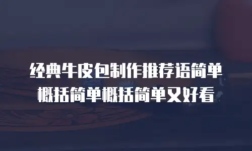经典牛皮包制作推荐语简单概括简单概括简单又好看