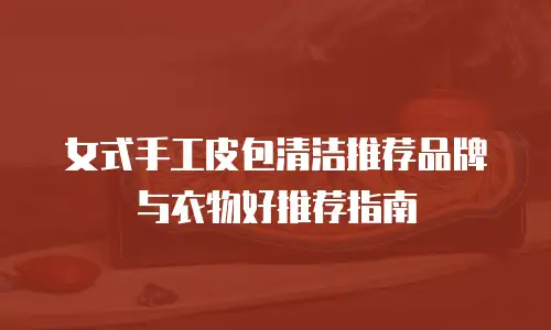 女式手工皮包清洁推荐品牌与衣物好推荐指南