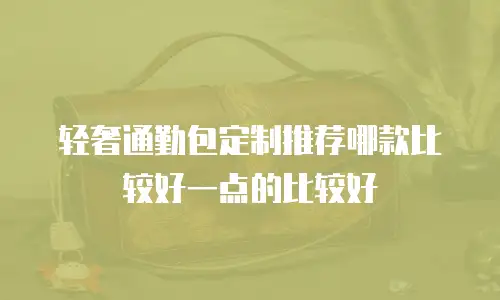 轻奢通勤包定制推荐哪款比较好一点的比较好