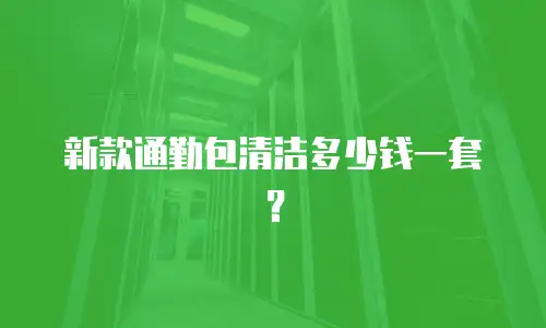 新款通勤包清洁多少钱一套？